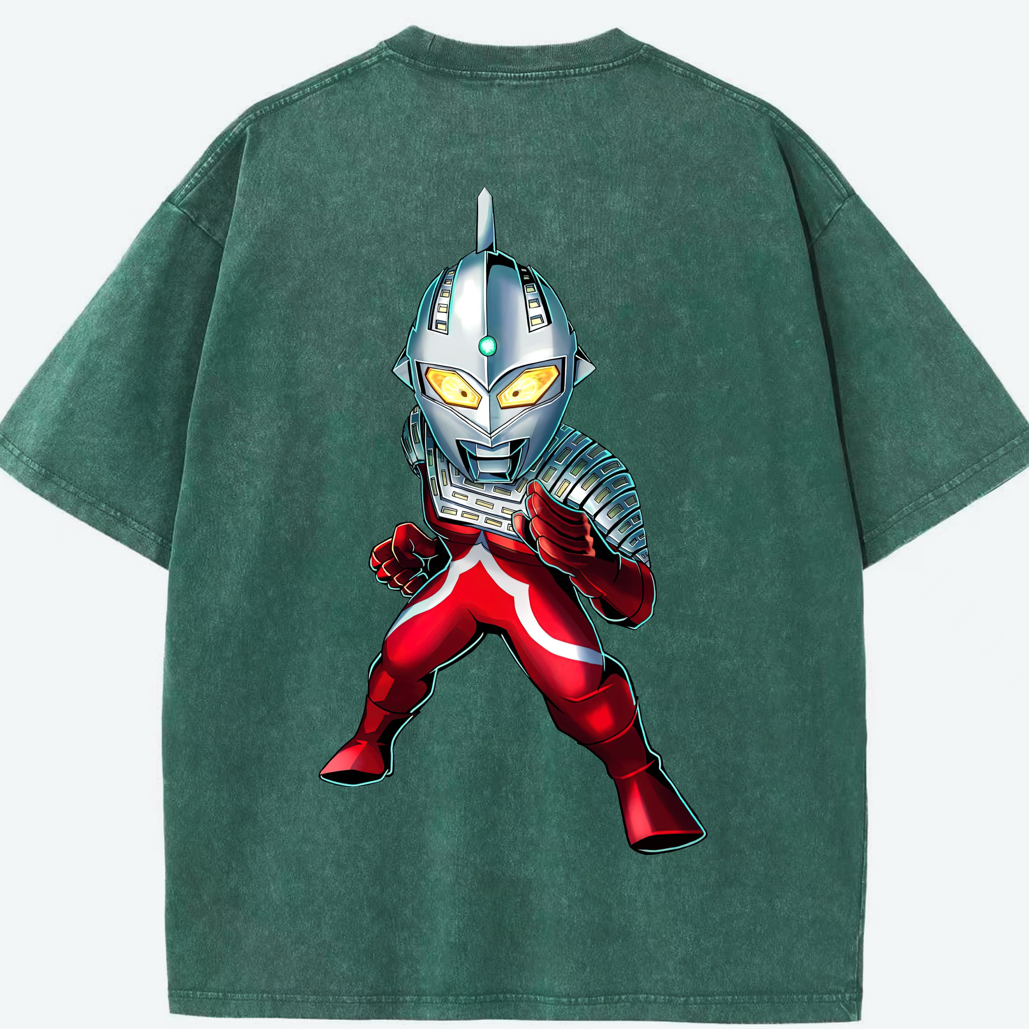 （画像用） ウルトラマン Ultraman 綿100% ヴィンテージ風 半袖Tシャツ（背面プリント）